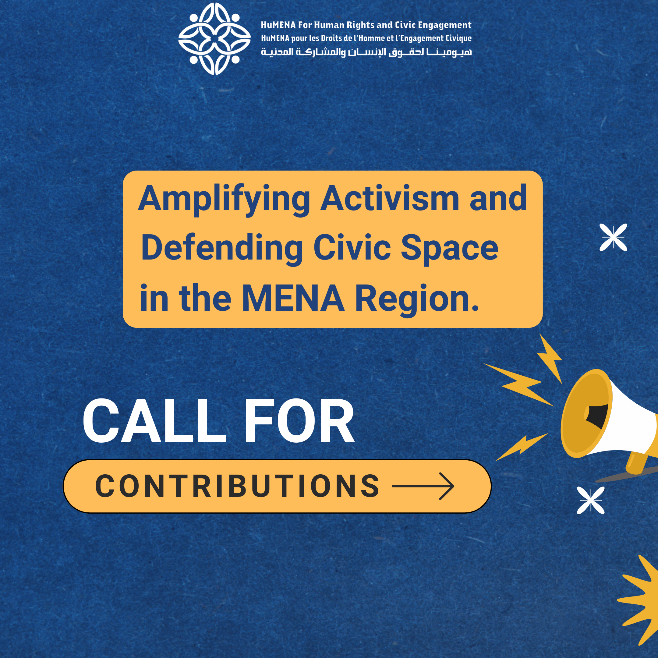 Call for Contributors: Amplifying Activism and Defending Civic Space in the MENA Region Call for Contributors: Amplifying Activism and Defending Civic Space in the MENA Region