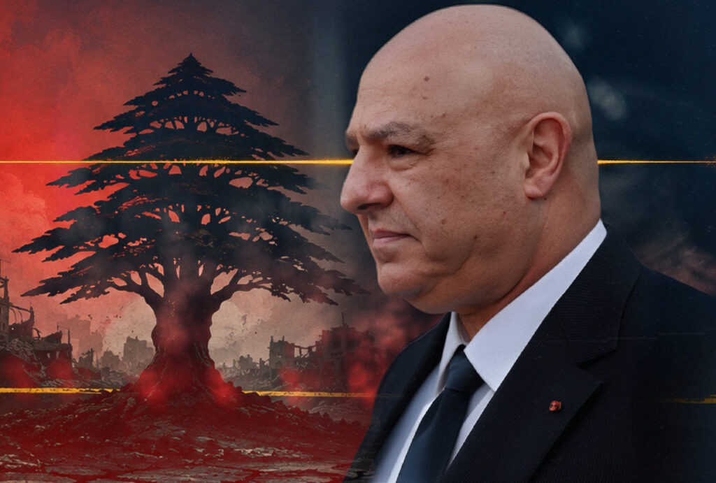 Portrait of Lebanese President Joseph Aoun accompanying a joint civil society statement calling for U.S. support for Lebanon's sovereignty and security.