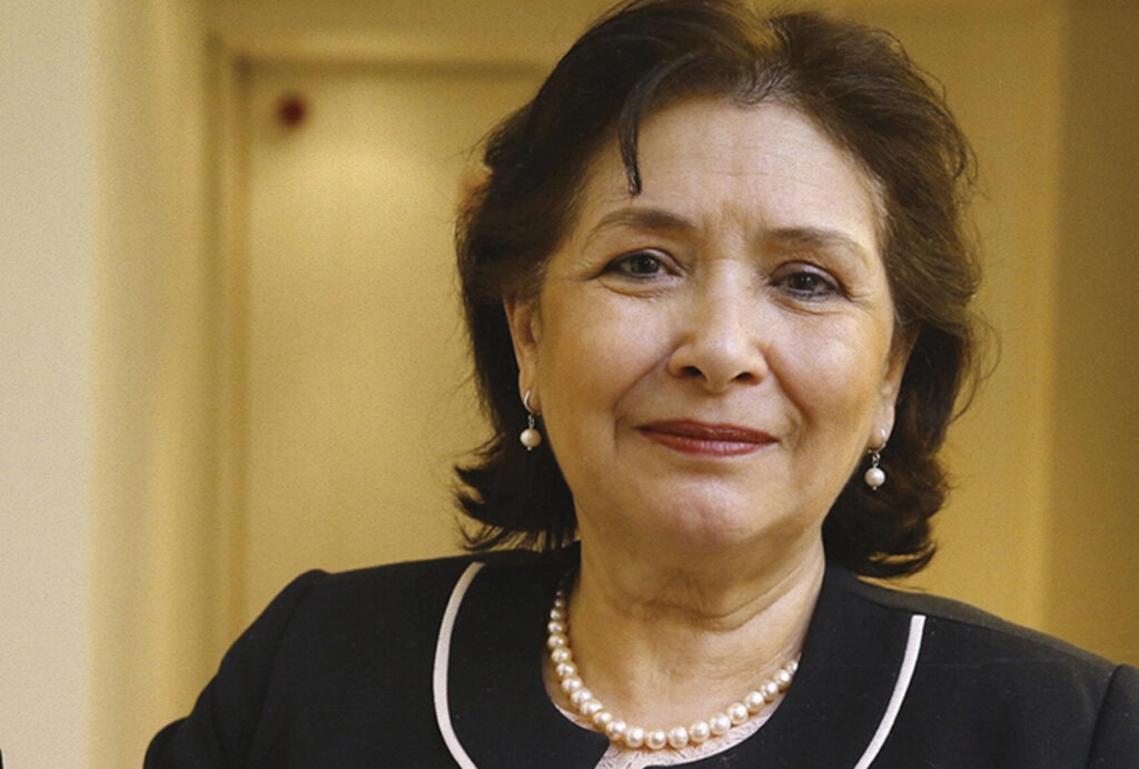 Portrait of human rights defender and former Truth and Dignity Commission President Sihem Bensedrine accompanying a joint statement on her appeal and transitional justice in Tunisia.
